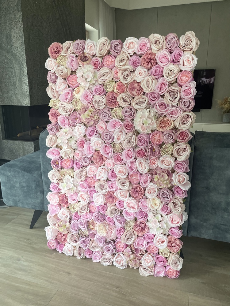 ścianka kwiatowa do salonu beauty